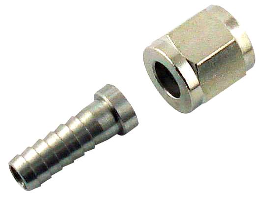 1/4 & 5/16 ID Barbed Swivel Nut Homebrew Kegging Flare Fitting 1/4 Flare