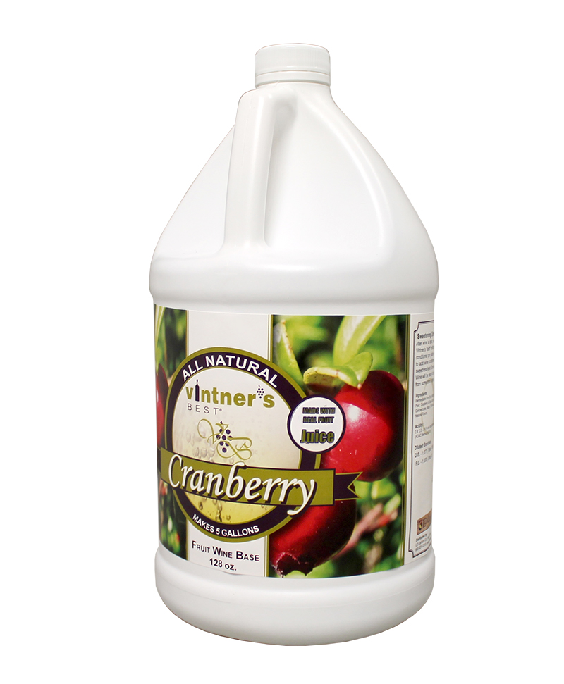 Fruit Wine Base Vintners Best Cranberry 128 oz. Michigan Brew